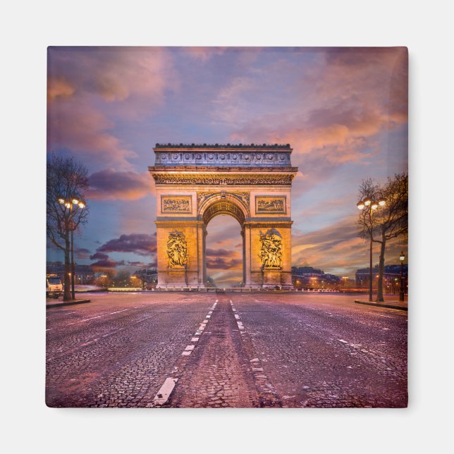 Denkmäler | Arc de Triomphe, Paris Frankreich Magnet (Vorne)
