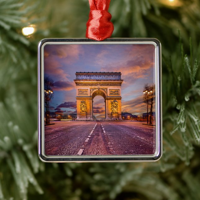 Denkmäler | Arc de Triomphe, Paris Frankreich Ornament Aus Metall (Baum)