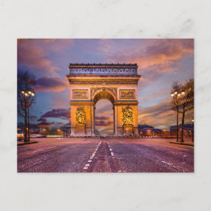 Denkmäler   Arc de Triomphe, Paris Frankreich Postkarte