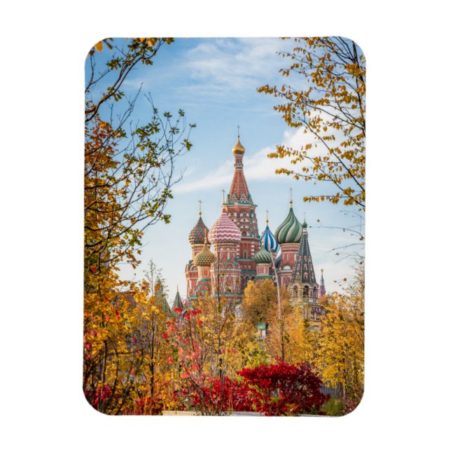Denkmäler | Basilische Kathedrale Moskau Magnet (Vertikal)