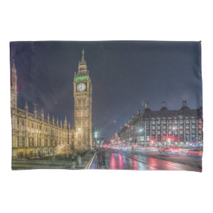 Denkmäler Big Ben at Night Kissenbezug
