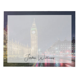 Denkmäler Big Ben at Night Notizblock