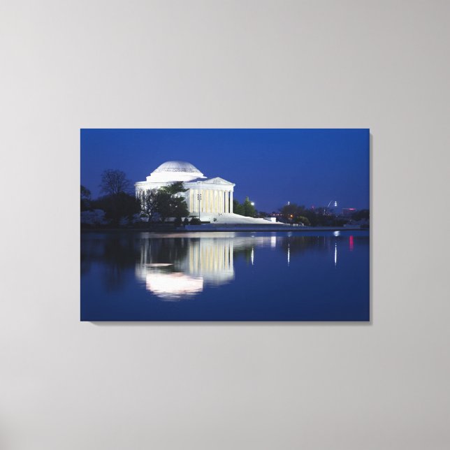 Denkmäler | Das Jefferson Memorial Leinwanddruck (Vorderseite)