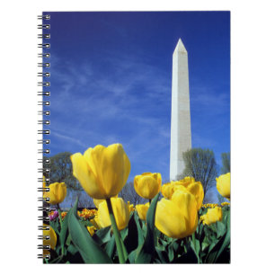 Denkmäler Denkmal von Washington im Frühjahr Notizblock