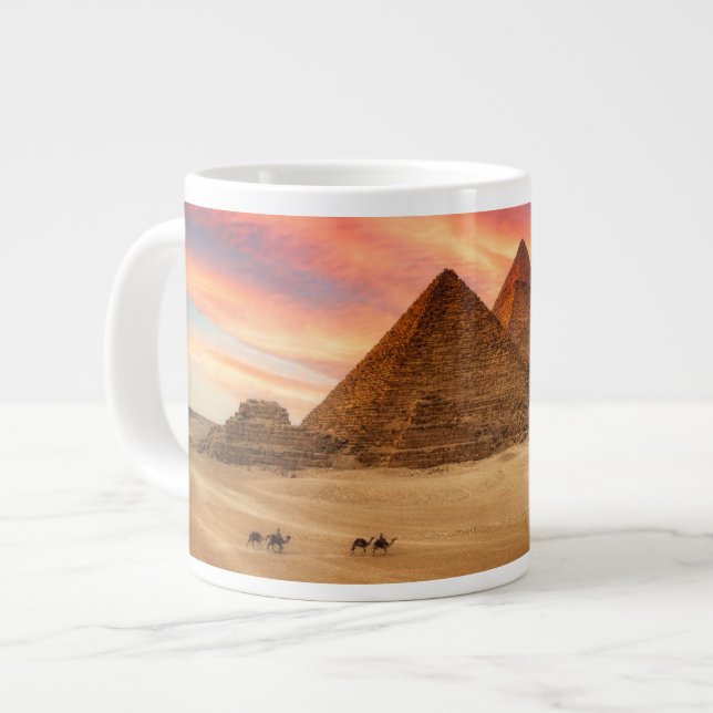 Denkmäler | Die großen Pyramiden Jumbo-Tasse (Vorderseite Links)