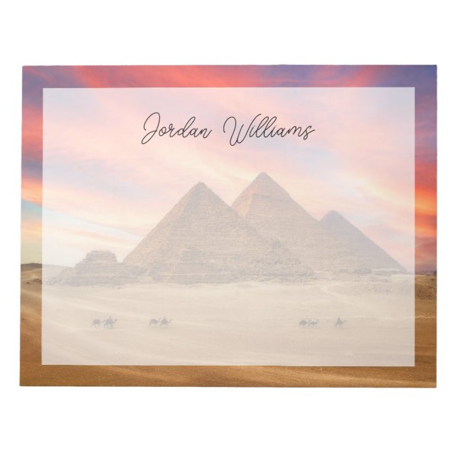 Denkmäler | Die großen Pyramiden Notizblock (Vorderseite)