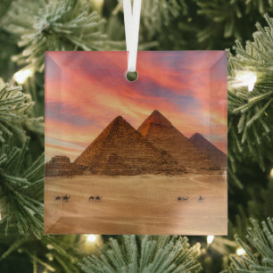 Denkmäler   Die großen Pyramiden Ornament Aus Glas