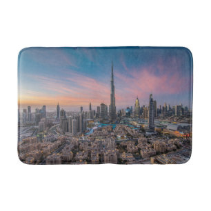 Denkmäler Dubai Cityscape Badematte