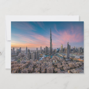 Denkmäler   Dubai Cityscape Dankeskarte