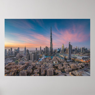 Denkmäler   Dubai Cityscape Poster