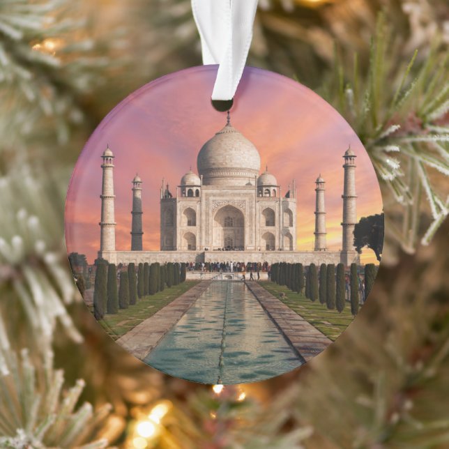 Denkmäler | Farbige Sicht auf den Taj Mahal Ornament (Baum)