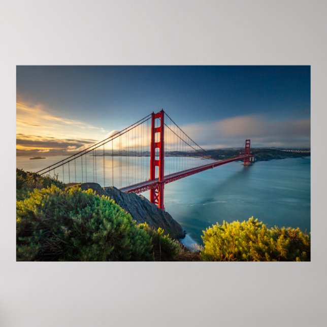 Denkmäler | Golden Gate San Francisco Poster (Vorne)