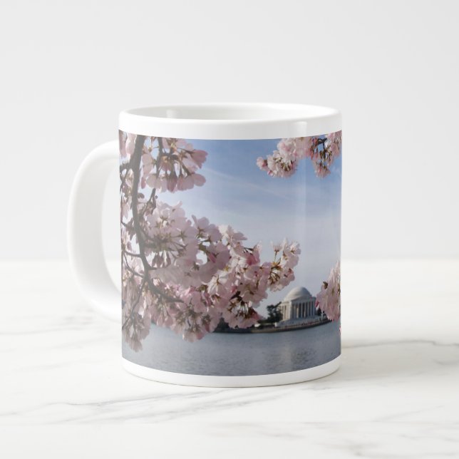 Denkmäler | Jefferson Memorial Cherry Blossys Jumbo-Tasse (Vorderseite Links)