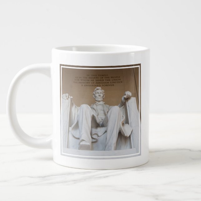Denkmäler | Memorial Lincoln Jumbo-Tasse (Links)