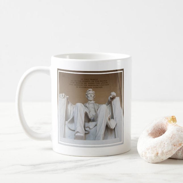 Denkmäler | Memorial Lincoln Kaffeetasse (Mit Donut)