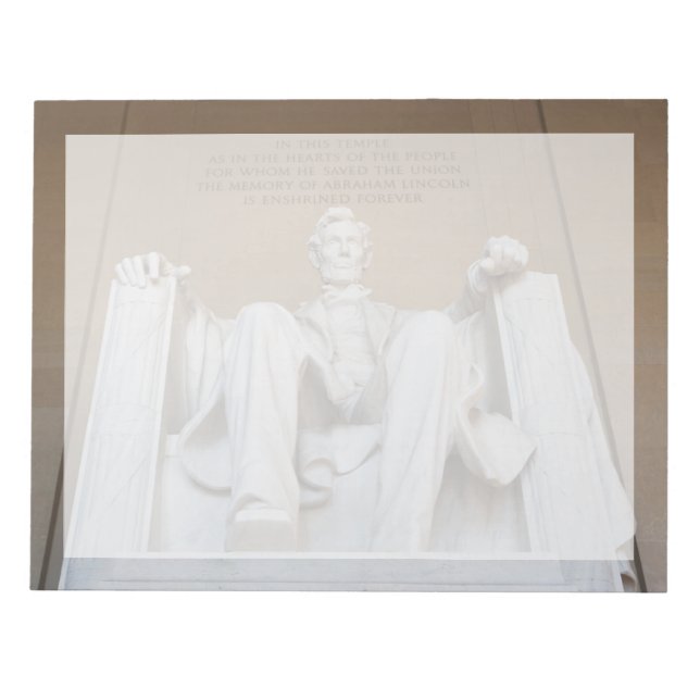 Denkmäler | Memorial Lincoln Notizblock (Vorderseite)