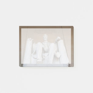 Denkmäler   Memorial Lincoln Post-it Klebezettel