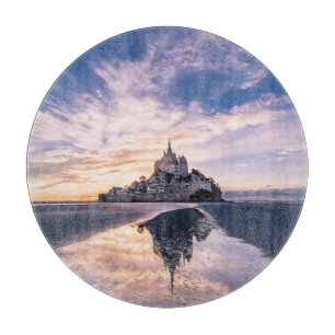 Denkmäler Mont Saint-Michel, Normandie Frankreic Schneidebrett