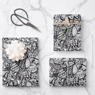 Denkmäler-Muster-Papier Geschenkpapier Set