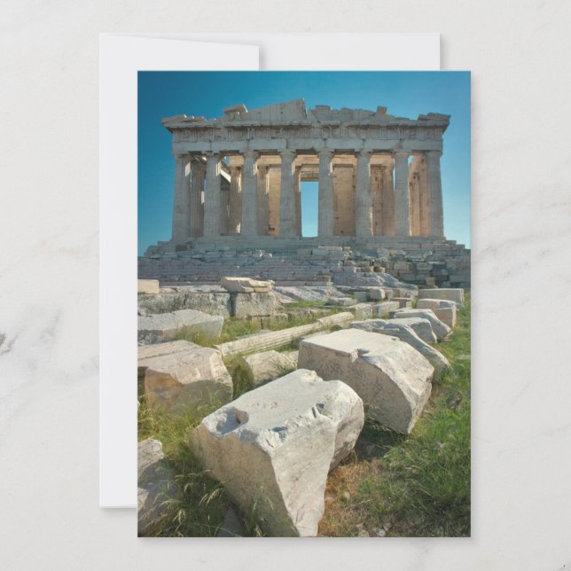 Denkmäler | Parthenon Athen, Griechenland Dankeskarte (Vorderseite)