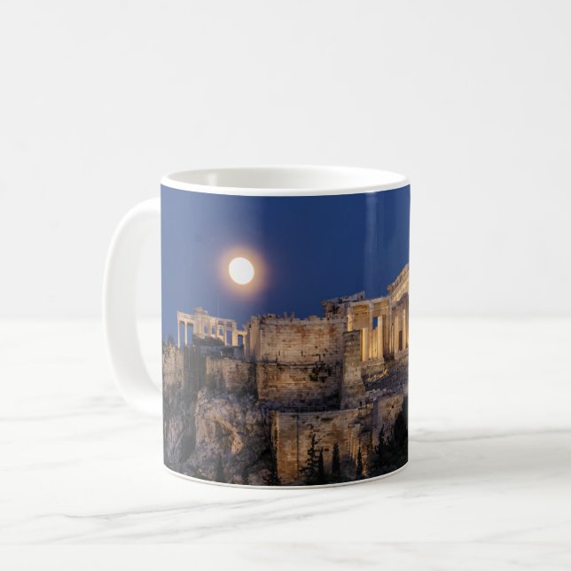 Denkmäler | Parthenon Athen, Griechenland Kaffeetasse (Vorderseite Links)
