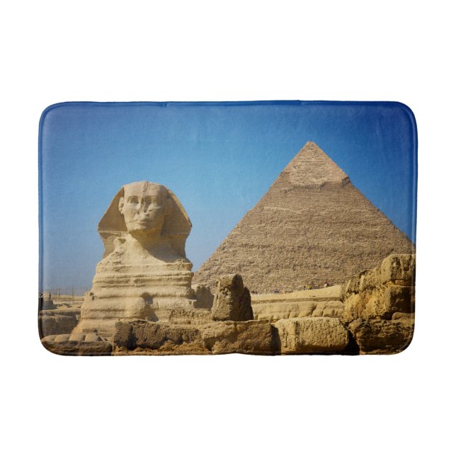 Denkmäler | Sphinx & Pyramide Ägyptens Badematte (Vorderseite)
