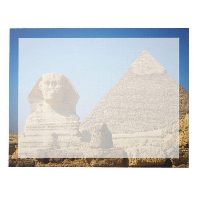 Denkmäler | Sphinx & Pyramide Ägyptens Notizblock (Vorderseite)