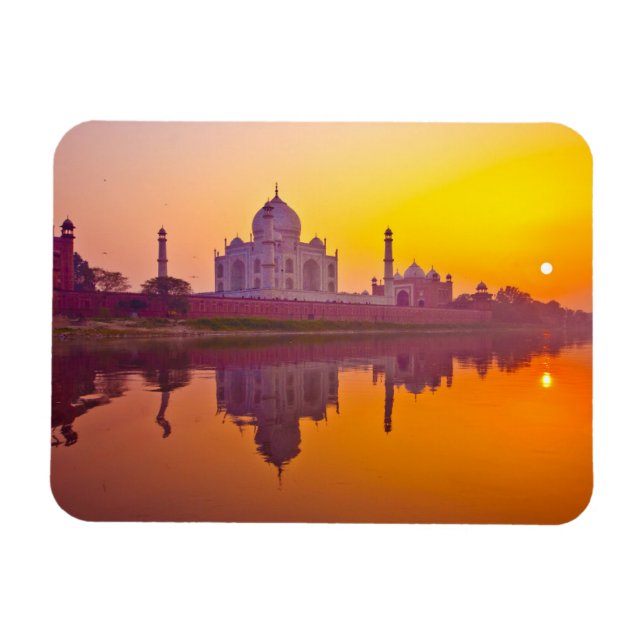 Denkmäler | Taj Mahal bei Sunset Magnet (Horizontal)