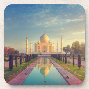 Denkmäler   Taj Mahal Colors Getränkeuntersetzer