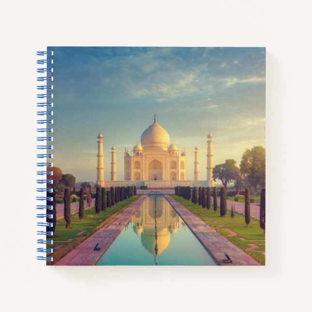 Denkmäler | Taj Mahal Colors Notizbuch (Vorderseite)