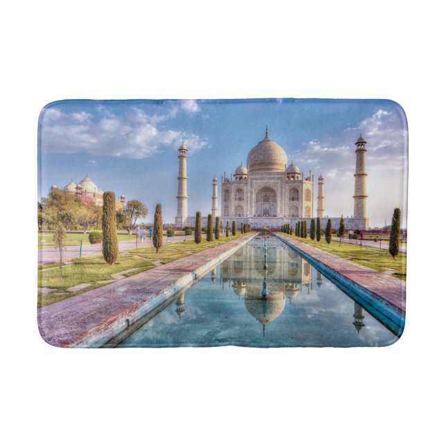Denkmäler | Taj Mahal Sunrise Badematte (Vorderseite)