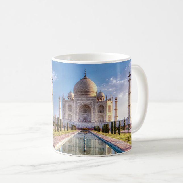 Denkmäler | Taj Mahal Sunrise Kaffeetasse (VorderseiteRechts)