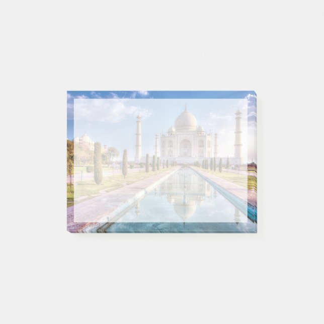 Denkmäler | Taj Mahal Sunrise Post-it Klebezettel (Vorderseite)