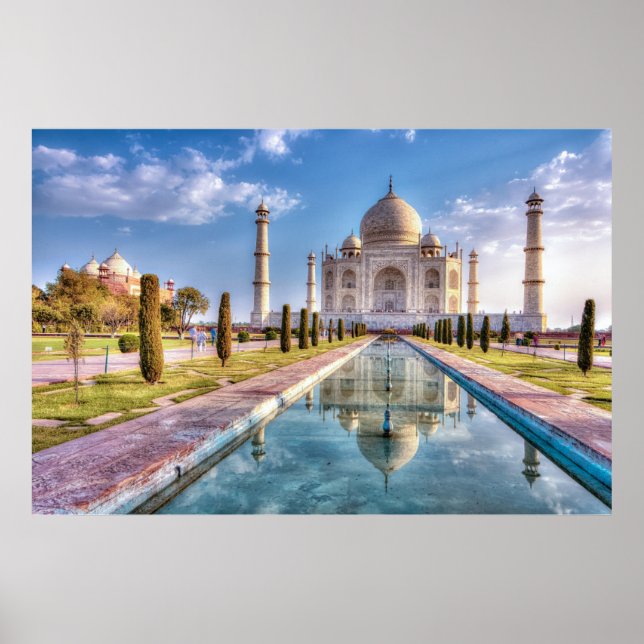 Denkmäler | Taj Mahal Sunrise Poster (Vorne)