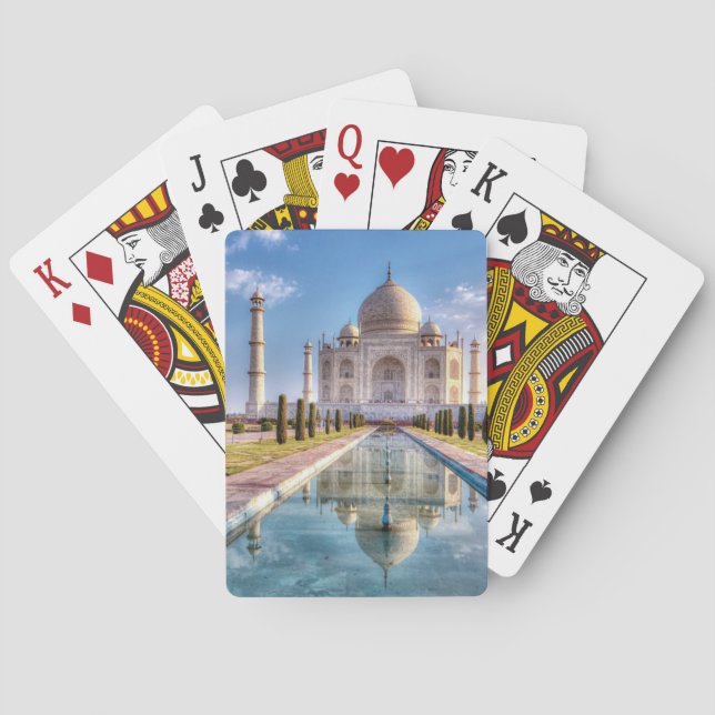 Denkmäler | Taj Mahal Sunrise Spielkarten (Rückseite)