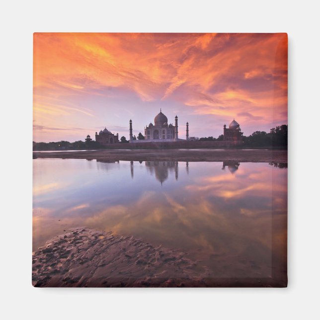 Denkmäler | Taj Mahal Sunset Magnet (Vorne)