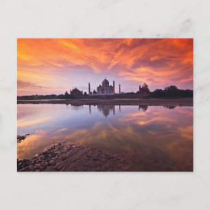 Denkmäler   Taj Mahal Sunset Postkarte