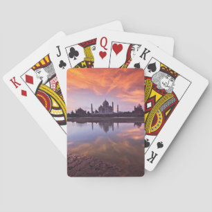 Denkmäler Taj Mahal Sunset Spielkarten