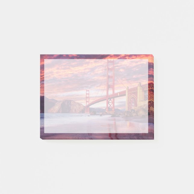 Denkmäler | The Golden Gate San Francisco, CA Post-it Klebezettel (Vorderseite)
