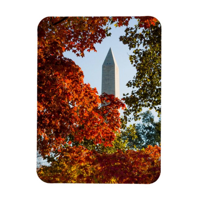 Denkmäler | Washington-Denkmal im Herbst Magnet (Vertikal)