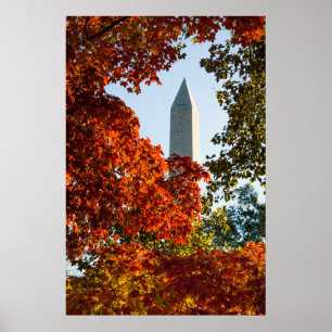 Denkmäler   Washington-Denkmal im Herbst Poster