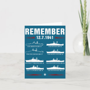 Denkmalillustration Pearl Harbor Gedenktag Karte