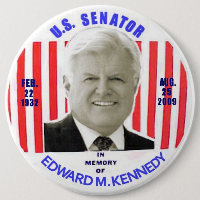 Denkmalknopf Edward M. Kennedy Button (Vorderseite)