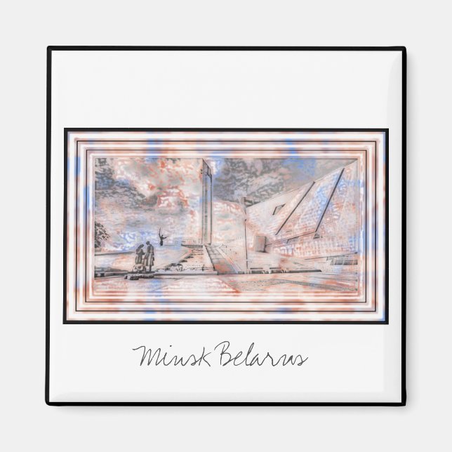 Denkmalmuseum des Zweiten Weltkriegs Minsk Weißrus Magnet (Vorne)