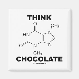 Denkschokolade (Theobrominmolekulare Chemie) Magnet