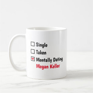 Denkst du an Megan Keller - Personalisierter Statu Kaffeetasse
