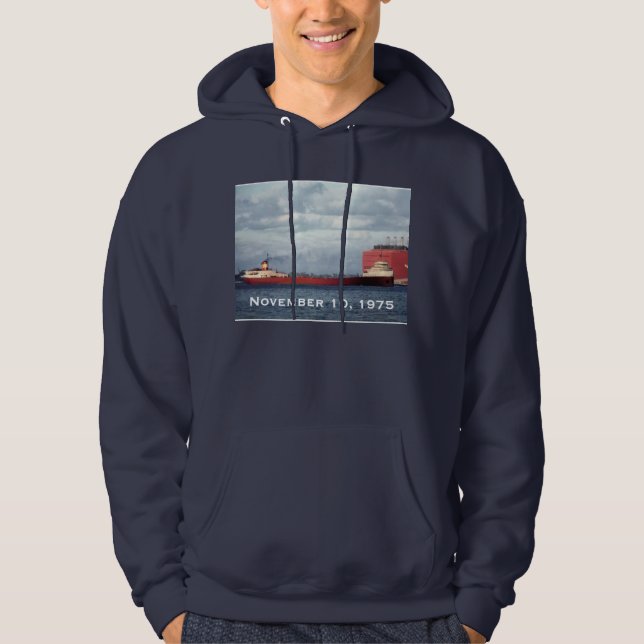 Denkt an die Edmund Fitzgerald 10.11.75 Hoodie (Vorderseite)