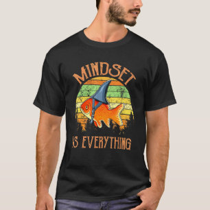 Denkweise Motivationszitat Goldfisch Hai Süßer Fis T-Shirt