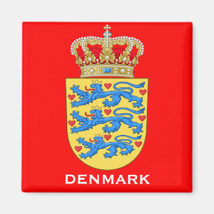 Denmark Coat of Arms Gift Magnet