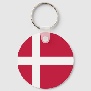 Denmark (Danish) Flag Schlüsselanhänger